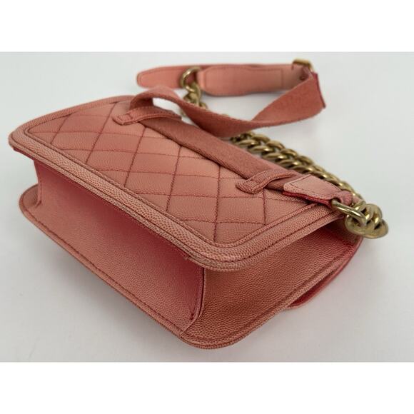 Chanel Caviar Quilted Sunset On The Sea Waist Bag – Coral with Gold Hardware C-1 - Picture 10 of 16